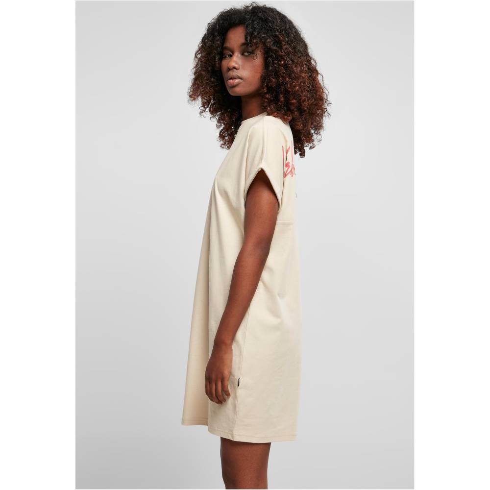 Urban Classics - Rainbow Tee Korte jurk - Groen